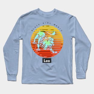 LEO Black Girl Magic (zodiac sign) Long Sleeve T-Shirt